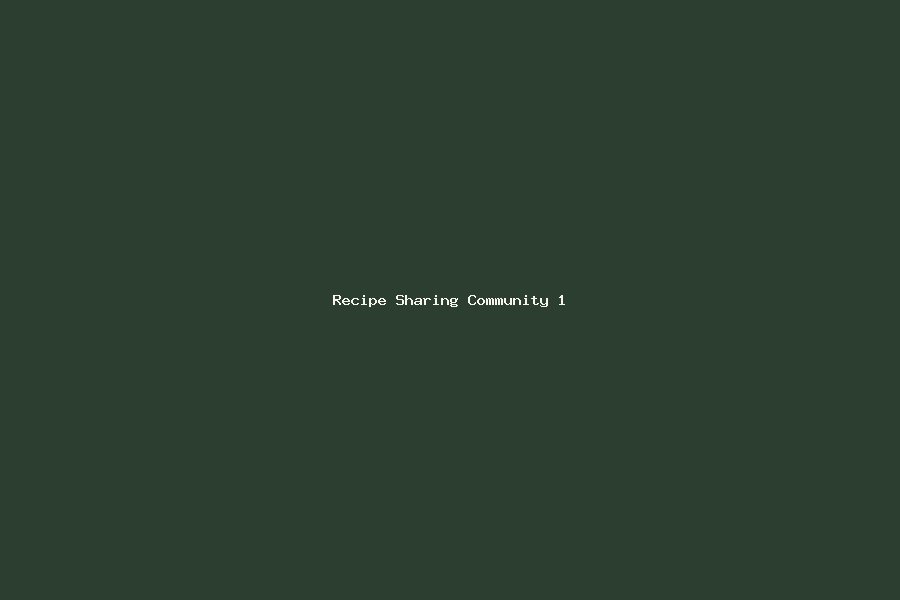 Recipe Sharing Community screenshot 1