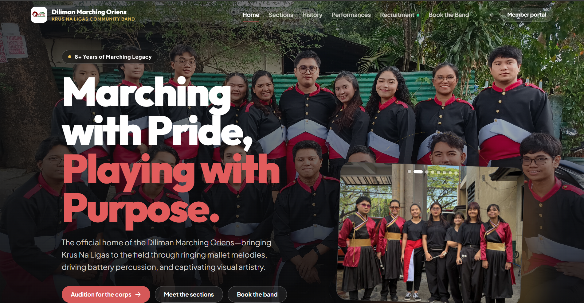 Diliman Marching Oriens Marching Band Management System