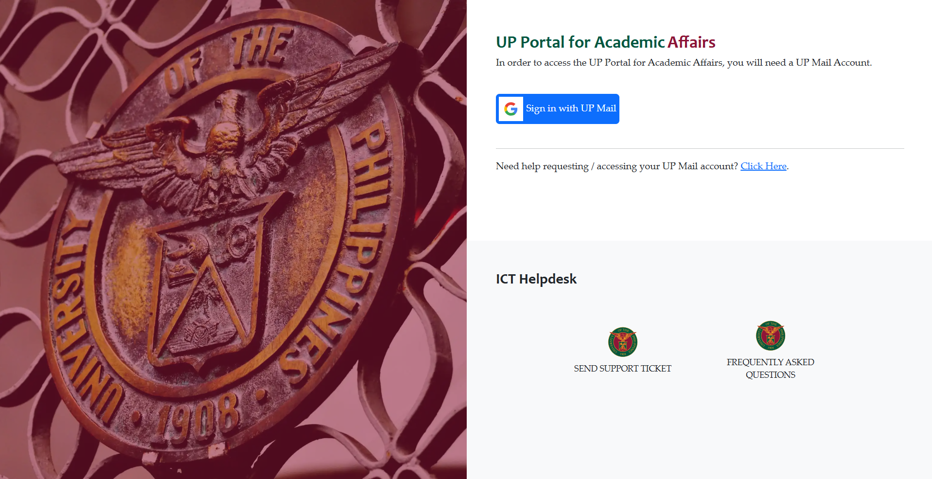 UP Portal for Academic Affairs